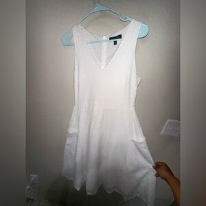 White dress with pockets